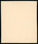 Stamp of Russia 1913 Romanov Tercentenary 10k frame only (void centre) die proof in magenta on glazed card