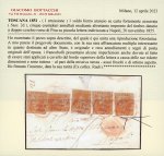 Stamp of Italian States » Tuscany 1855, lettera da Pisa affrancata con 5 1 soldo.