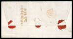 Stamp of Italian States » Tuscany 1854, Raccomandata da Poppi per Napoli