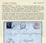 Stamp of Italian States » Tuscany 1857, Circolare a stampa da Livorno per Napoli