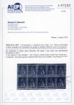 Stamp of Italian States » Tuscany Blocco di 10 del quattrino II em. nuovo.