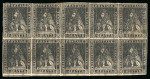Stamp of Italian States » Tuscany Blocco di 10 del quattrino II em. nuovo.