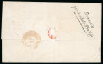 Stamp of Italian States » Tuscany 1854, Lettera affrancata per 30 crazie per il Regno di Napoli