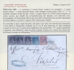 Stamp of Italian States » Tuscany 1854, Lettera affrancata per 30 crazie per il Regno di Napoli