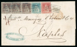 Stamp of Italian States » Tuscany 1854, Lettera affrancata per 30 crazie per il Regno di Napoli