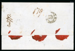 Stamp of Italian States » Tuscany 1857, Raccomandata da Firenze per il Regno di Napoli affrancata per 16 crazie.