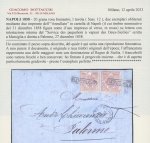 Stamp of Italian States » Naples 1858, Lettera da Napoli per Palermo affrancata 40 grana.
