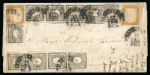 Stamp of Italy » Regno d'Italia 1863, lettera affrancata per 30 c.mi
