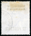 Stamp of Morocco Agencies (British Post Offices) » Spanish Currency 1907-12 12p on 10s cancellation study