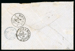 Stamp of Colonies françaises » St. Pierre et Miquelon 1866, Lettre pour Port Louis (Île Maurice), affranchissement
