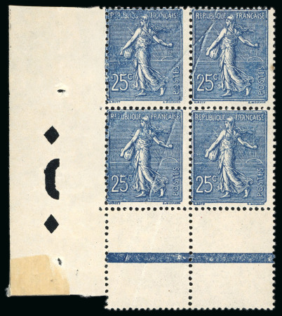 Stamp of France » Émissions à partir de 1900 1903, Semeuse 25 centimes bleu foncé Y&T n°132a en
