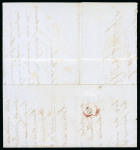 Stamp of France » Empire 1853-1862 1855, Lettre pour Cobija (Bolivie - Bolivia), affranchissement