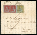 Stamp of Italian States » Tuscany 1852, Lettera affrancata per 5 soldi