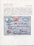 Stamp of Italian States » Naples 1861, Lettera con affrancatura mista Napoli-Province Napoletane