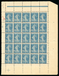 Stamp of France » Émissions à partir de 1900 1907, Type Semeuse Y&T n°140x ** variété piquage