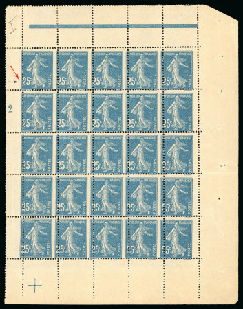 Stamp of France » Émissions à partir de 1900 1907, Type Semeuse Y&T n°140x ** variété piquage