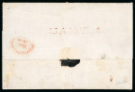 Stamp of Italian States » Naples 1858, Lettera affrancata per 16 grana per Mazara.