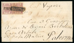 Stamp of Italian States » Naples 1858, Lettera affrancata per 20 grana per Palermo.