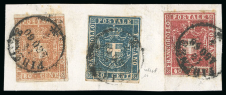 Stamp of Italian States » Collections and Lots Toscana. 1851-60, Insieme composto da 50 francobolli