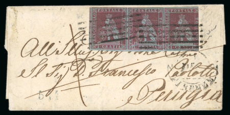 Stamp of Italian States » Collections and Lots Toscana. 1851-57, Gruppo di 20 lettere.