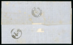 Stamp of France » Emission Cérès 1871-72 1874, Lettre pour Albi (Tarn), affranchissement mixte