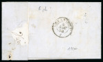 Stamp of France » Empire 1853-1862 1854, Lettre pour Paris, affranchissement Empire non