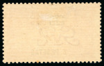 Stamp of Morocco Agencies (British Post Offices) » Spanish Currency 1914-26 3p on 2s6d (DLR, yellow-brown), 5p on 5s and 12p on 10s all with double overprint, one albino varieties