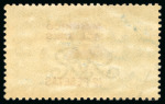 Stamp of Morocco Agencies (British Post Offices) » Spanish Currency 1914-26 3p on 2s6d (DLR, yellow-brown), 5p on 5s and 12p on 10s all with double overprint, one albino varieties
