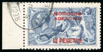 Stamp of Morocco Agencies (British Post Offices) » Spanish Currency 1914-26 Seahorse issue, cancellation study on 8 pages