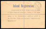 Stamp of Morocco Agencies (British Post Offices) » Spanish Currency Casablanca: 1908 (May 30) & 1910 (May 11) pair of registered envelopes, one size G and one size H