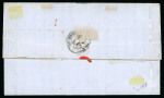Stamp of France » Emission de Bordeaux 1870 1871, Lettre pour Saint-Étienne (Loire), affranchissement