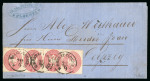 Stamp of Romania » Austrian Levant Post Offices 1864 entire letter from Ploesti to Leipzig bearing