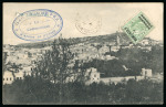 Stamp of Morocco Agencies (British Post Offices) » Spanish Currency Fez Mellah: 1911 (Aug 10) picture postcard of Fez with 5c on 1/2d tied by "FEZ (MELLAH)" cds on picture side