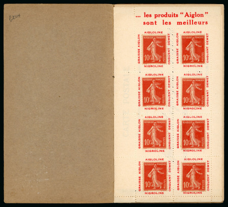 Stamp of France » Émissions à partir de 1900 1907, Carnet Y&T 138-CP1 Aiglon Type Semeuse camée