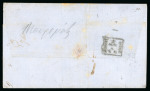 Stamp of France » Empire 1853-1862 1865, Lettre pour Messine (Italie) expédiée depuis