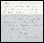 Stamp of France » Guerre de 1870-1871 1870, Lettre transportée par le colonel Loyd-Lindsay