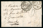 Stamp of France » Guerre de 1870-1871 1870, Lettre datée du lundi 7 novembre et transportée