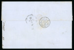Stamp of Colonies françaises 1867, Lettre à destination de Bordeaux, affranchissement