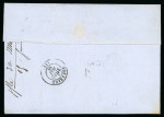 Stamp of Colonies françaises 1871, Lettre à destination de Bordeaux, affranchissement