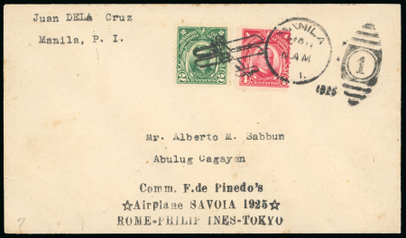 Stamp of United States » U.S. Possessions » Philippines » U.S. Administration - Regular Issues 1925 (Sept 16) Manila - Aparri Flight by De Pinedo.