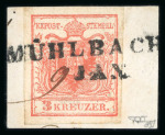 Stamp of Romania » Former Austrian Territory Transylvania (Siebenbürgen): "MÜHLBACH / .. JAN."(Müller