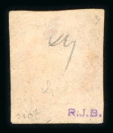 Stamp of France » Type Cérès de 1849-1850 1849, Cérès non dentelé Y&T n°7B 1 franc vermillon