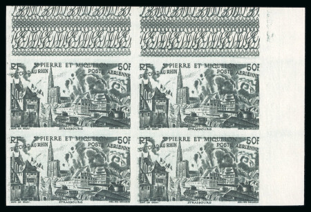 Stamp of Colonies françaises »  Grandes séries coloniales 1946, Tchad au Rhin, Ensemble des 90 valeurs avec épreuves