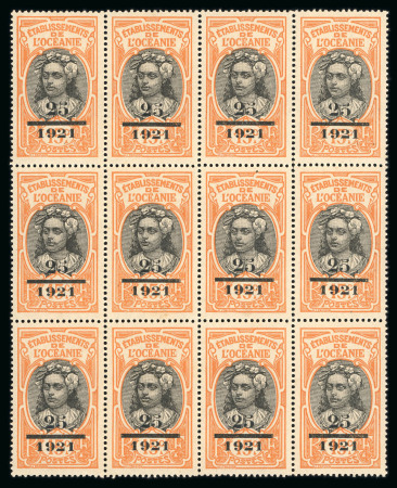 Stamp of France » Collections Océanie & Tahiti: 1892-1924, Sublime stock de timbres