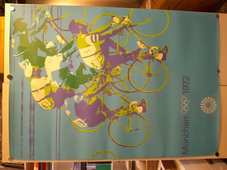 Stamp of Olympics » The Bob Christianson Collection of Olympic Posters 1972 Munich, official poster (largest format, 84x118cm) of the cycling