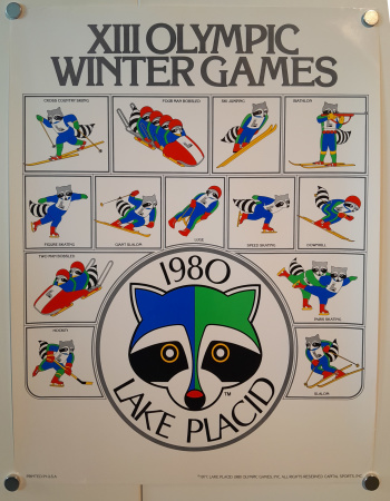 Stamp of Olympics » The Bob Christianson Collection of Olympic Posters 1980 Lake Placid, pair of official posters (both 48x62cm)