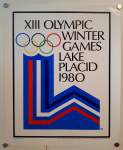 Stamp of Olympics » The Bob Christianson Collection of Olympic Posters 1980 Lake Placid, pair of official posters (both 48x62cm)