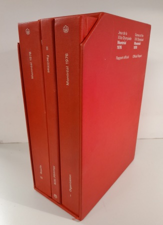 Stamp of Olympics » 1976 Montreal 1976 Montreal Official Report, English text, HB set of 3 volumes incl. slipcase