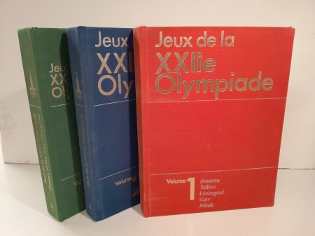 Stamp of Olympics » 1980 Moscow 1980 Moscow official report in three volumes, French