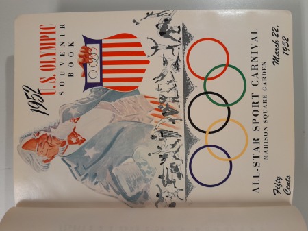 Stamp of Olympics » 1952 Helsinki 1952 U.S. Olympic Tryout Programs, bound in HB